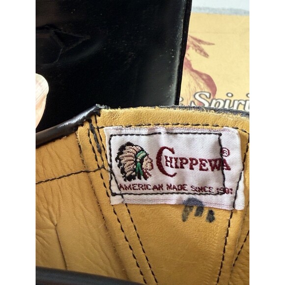 Vintage Chippewa Engineer Motorcycle 17" Boots 10.5D Made In USA Style 71418 NOS - Picture 12 of 16